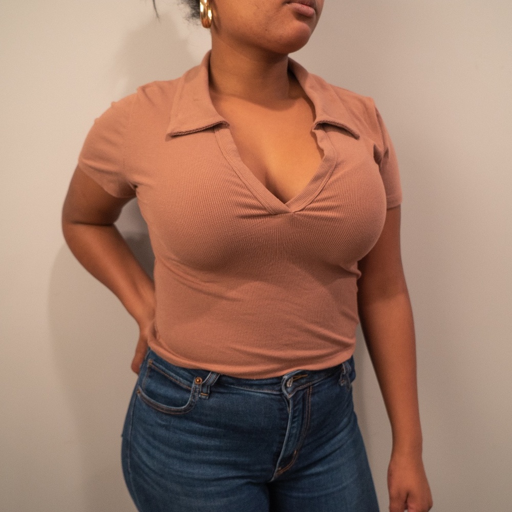 Short-Sleeve Ribbed Polo